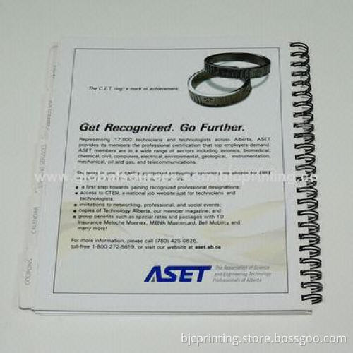 Coil binding coupon book printing, custom design